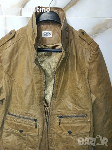 Tom Tailor кожено яке M/S - 75 лв, снимка 14 - Якета - 51979000