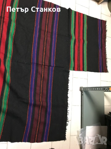 РЪЧНО ТЪКАНА ЧЕРГА вълна, снимка 3 - Пътеки - 54156440