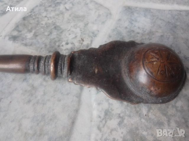 древна лъжица бронз, снимка 6 - Антикварни и старинни предмети - 51475839