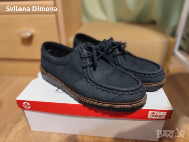 Обувки естествена велур  Rieker 