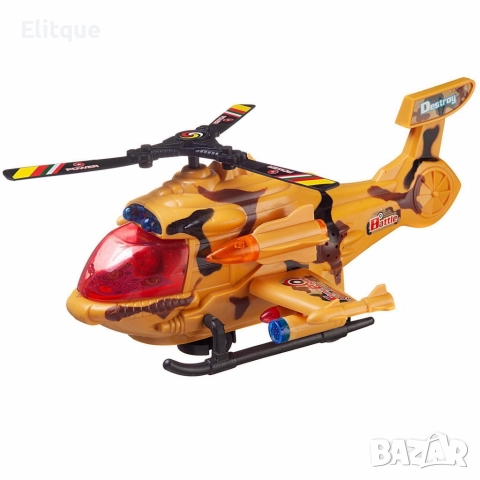 Боен хеликоптер със светлини и звукови ефекти, снимка 5 - Други - 52739586