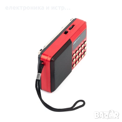 Преносимо радио JOC, USB, SD карта, Акумулаторна батерия , снимка 3 - Радиокасетофони, транзистори - 53283063