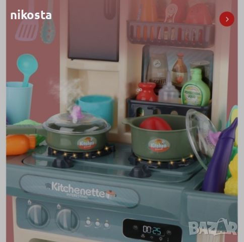 Голям комплект детска кухня с много различни компонента 44pcs WJ24-1, снимка 3 - Играчки за стая - 45693619