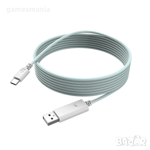 GameSir 3M USB Type-C / Data Transfer / Кабел/ White & Cyan/ Black & Red, снимка 5 - Аксесоари - 54067188