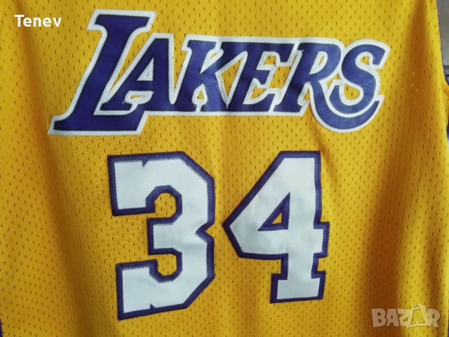 LA Lakers Shaquille O'Neal Nike NBA Jersey L оригинален потник Шакил О'Нийл Лейкърс, снимка 4 - Тениски - 46699327