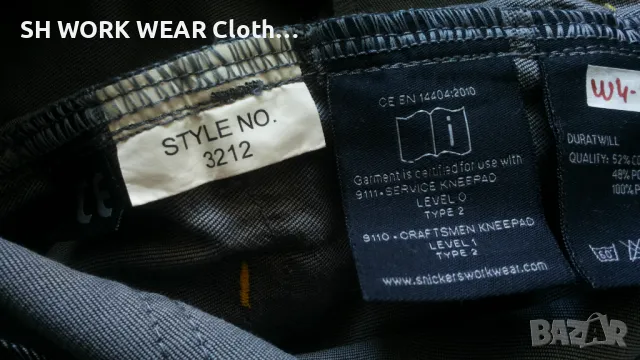 Snickers 3212 DuraTwill Work Trousers размер 52 / L работен панталон W4-244, снимка 17 - Панталони - 47141964