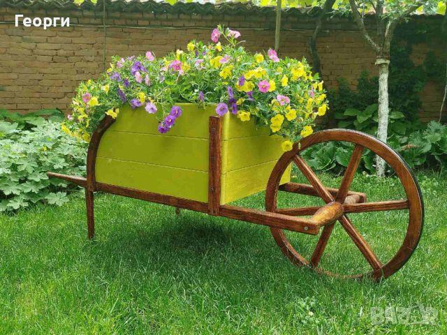 Прекрасна градинска количка за декорация - Вдъхнете нов живот на вашата градина!, снимка 1 - Други - 46474586