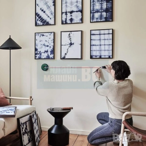 Линеен лазерен нивелир Bosch Atino Set, +/- 0.3 °, 1.5 м, в комплект с 6 гел подложки, снимка 2 - Измервателни инструменти - 53605757