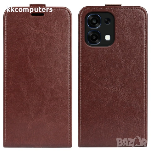 Кожен Калъф за Oppo A6 Pro 5G / 4G - Crazy Horse текстура, Стойка, Портфейл, 4 цвята, снимка 4 - Калъфи, кейсове - 54288265