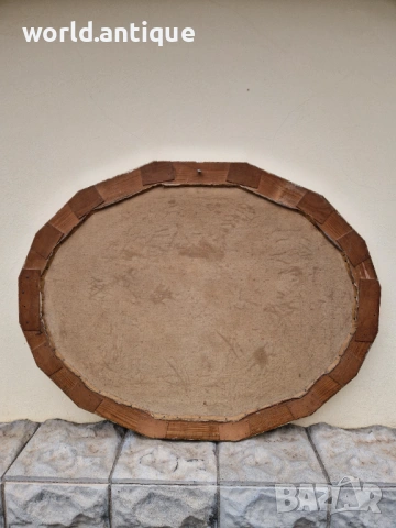 Уникална майсторска антикварна авторска картина масло върху платно , снимка 9 - Картини - 53210270