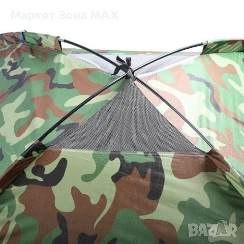 Камуфлажна Водонепромокаема Четириместна Палатка, снимка 10 - Палатки - 53308227