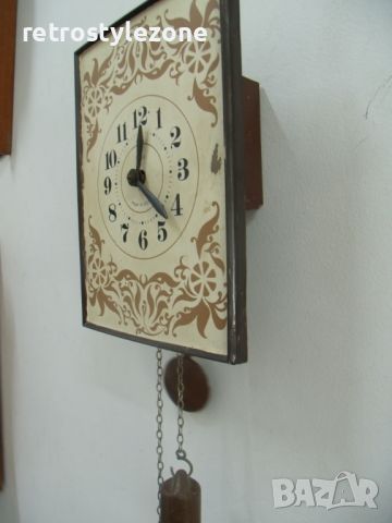 № 7617 стар стенен часовник - Mаяк  , снимка 3 - Антикварни и старинни предмети - 46463349