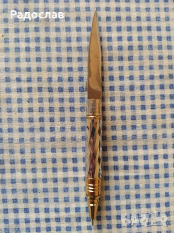 стара химикалка с ножче  2в1, снимка 5 - Ученически пособия, канцеларски материали - 53903645