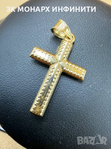 Златен кръст /585/, снимка 3 - Колиета, медальони, синджири - 53620190