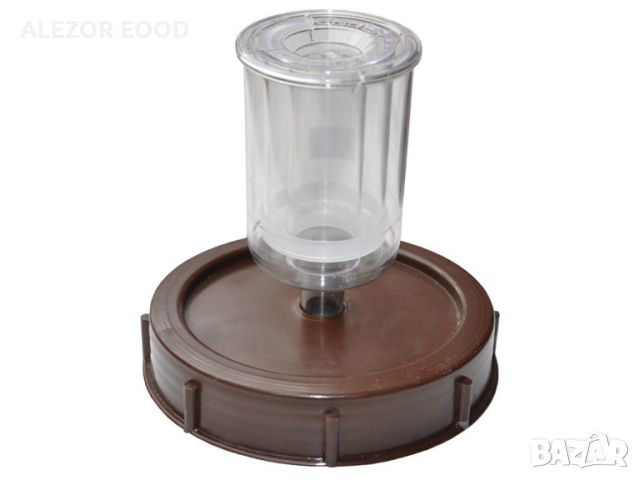 Ферментатор за пластмасови бурета и бидони, Воден клапан в к-кт с тапа, 6181, снимка 2 - Бидони, бурета и бъчви - 45191124
