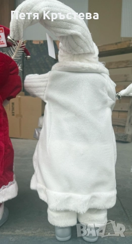 Декоративен Дядо Коледа в сиво – уют, топлина и празничен дух у дома (50 / 70 / 90 см), снимка 3 - Декорация за дома - 52497158