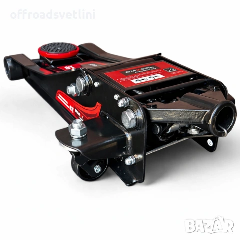 Нископрофилен хидравличен крик KraftRoyal 4T с двойна помпа 83-465 мм, снимка 3 - Други инструменти - 53057754