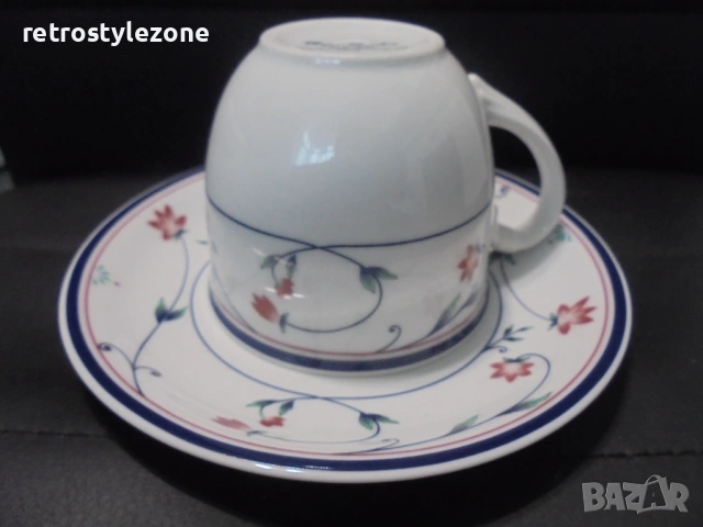 № 8496  Колекционерска порцеланова чашка с чинийка Royal Porcelain – серия SCARLET , снимка 5 - Други ценни предмети - 53471092