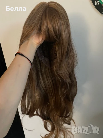 НОВА естествена перука! 100% високо качество, снимка 5 - Аксесоари за коса - 51056502