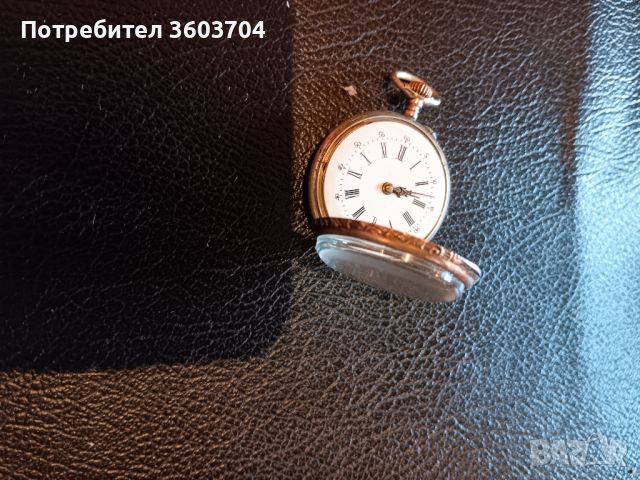 джобен часовник сребърен, снимка 3 - Джобни - 45339509