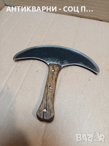 Стар Ръчно Изработен Сарашки Кожарски Нож. НОМЕР 1656., снимка 4 - Антикварни и старинни предмети - 53759958