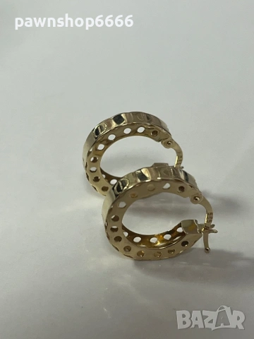 Златни обеци 14 карата 2,62 грама , снимка 5 - Обеци - 54162804