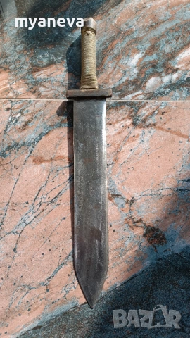 ​Меч , къс , римски "Гладиус" с кожена кания . Ръчно изработен за възстановки , заточен , остър. , снимка 7 - Ножове - 53789452
