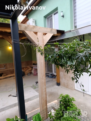 Продавам 2бр дървени конзоли за Навес ,Простир ,Кладенци, снимка 4 - Градински мебели, декорация  - 52171839