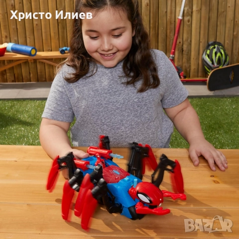 Спайдърмен HASBRO Spider-Man Web Splasher кола паяк с фигурка, снимка 6 - Фигурки - 52610824
