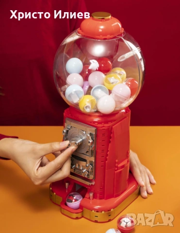 Ретро машина за топчета конструктор Retro Series Gumball Machine 34 см PANTASY, снимка 2 - Конструктори - 54036823