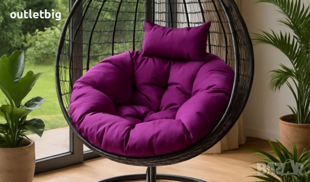 Градинска висяща люлка тип гнездо,яйце–Промоция! , снимка 7 - Градински мебели, декорация  - 52301722