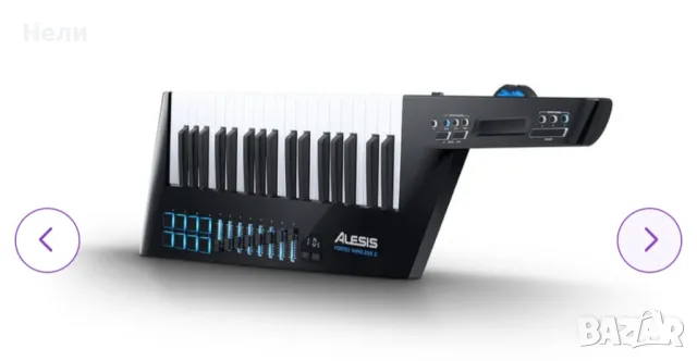 Alesis Alesis Vortex Wireless 2 Миди клавиатура Black, снимка 3 - Синтезатори - 49120724