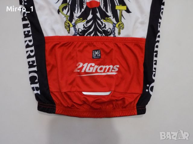 вело джърси santini austria тениска екип шосейно колоездене мъжко оригинално M, снимка 4 - Спортни дрехи, екипи - 45953193