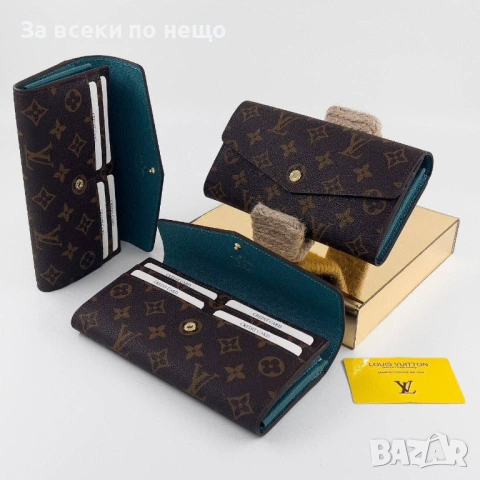 Louis Vuitton Дамски Поертмоне Естествена Кожа Луис Витон - Налични Различни Цветове Код SK695, снимка 8 - Портфейли, портмонета - 53128218