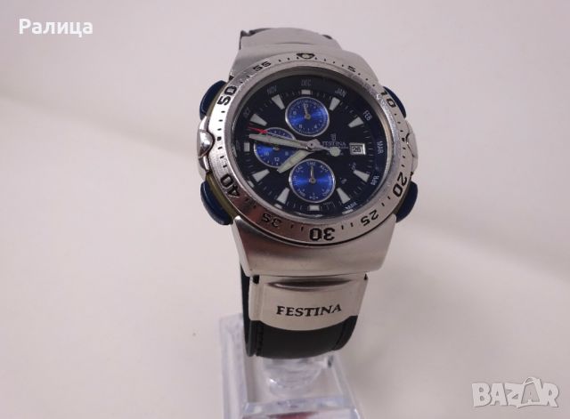 FESTINA Мъжки кварцов часовник хронограф с аларма, снимка 10 - Мъжки - 45481796