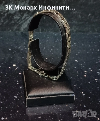 Сребърна гривна , снимка 2 - Гривни - 52058622