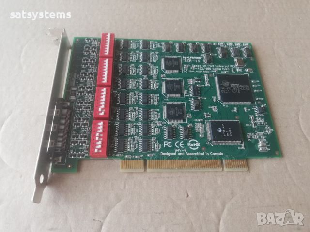 HARRIS SER-16 High Speed 16 Port Universal PCI RS-422/485 Serial Card, снимка 5 - Други - 46461246