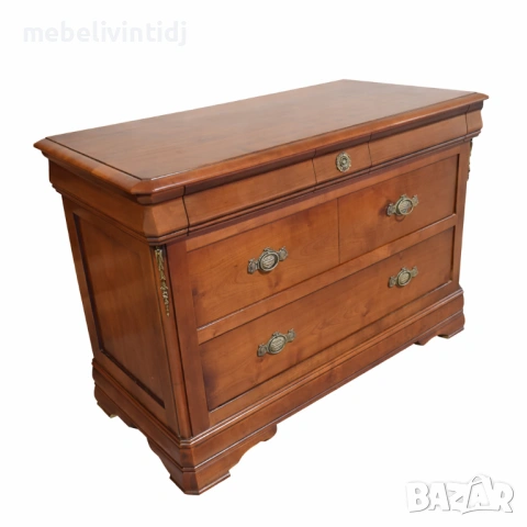 Скрин, изработен от масивно дърво - череша, от колекцията Louis Philippe, снимка 8 - Скринове - 53692308