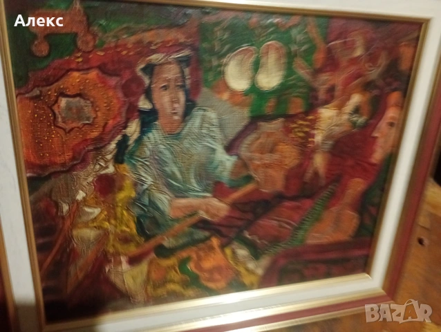 Маслена картина от БГ автор., снимка 2 - Картини - 54117302