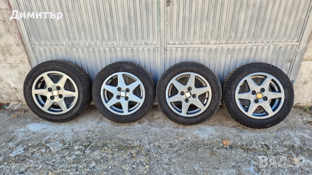 4 Алуминиеви джанти със зимни гуми 14цола 