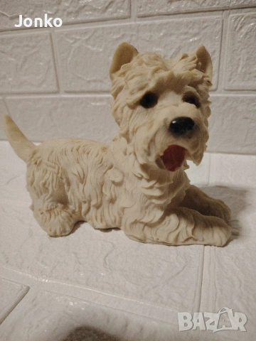  Статуетка куче полирезин , снимка 2 - Статуетки - 53170557