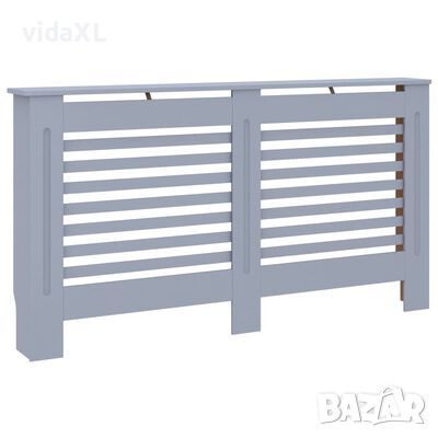 vidaXL Параван за радиатор, антрацит, 152x19x81,5 см, МДФ