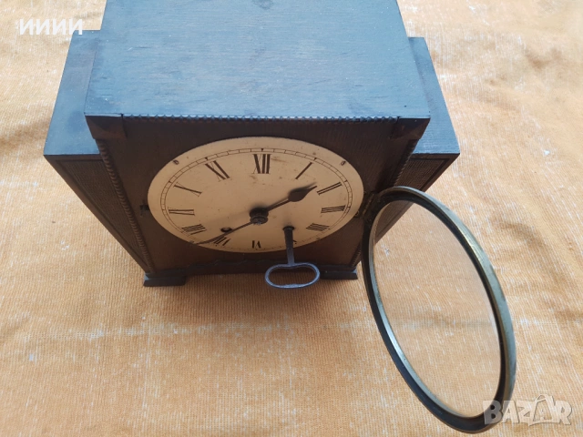 Часовник будилник британски каминен EMPIRE, снимка 3 - Антикварни и старинни предмети - 53419503