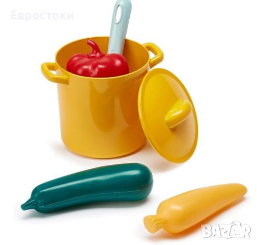Игрален комплект Ecoiffier Vert Azur, комплект играчки - съдове за готвене и хранителни продукти, 20, снимка 3 - Образователни игри - 45650559