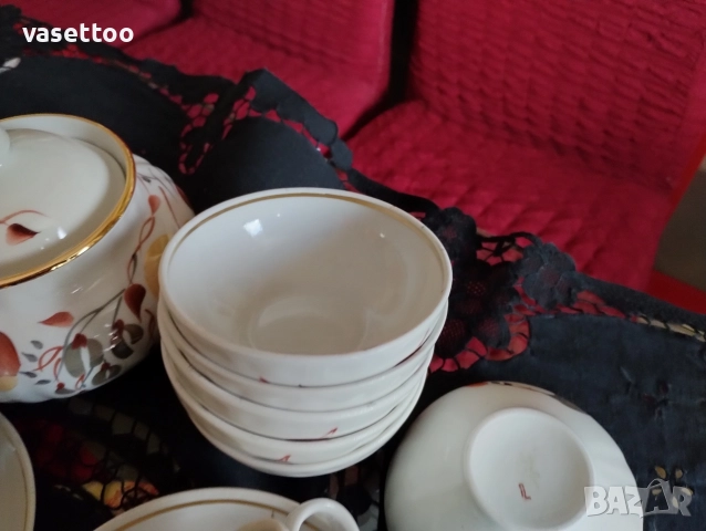 Руски чаен сервиз-29 части, снимка 6 - Сервизи - 52935882