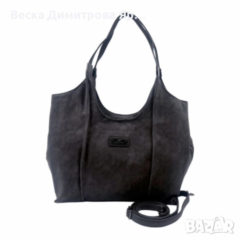 Дамска чанта от еко велур и к. – елегантен и практичен модел (бордо), снимка 6 - Чанти - 52574265