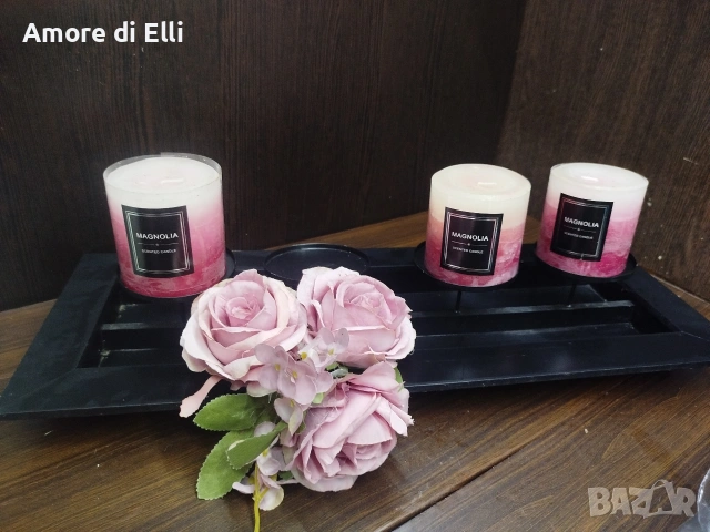 Модерен черен свещник с 4 гнезда – минималистичен дизайн за трапезария, снимка 3 - Декорация за дома - 53918280