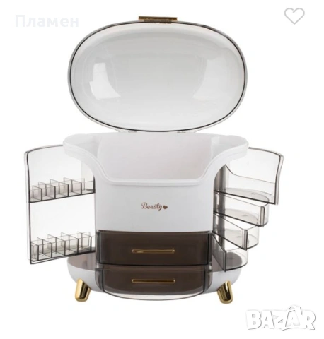 Органайзер за козметика с капак и отделения – 30x16x32 см, снимка 7 - Други - 53434221