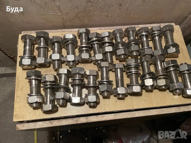 Неръждаеми болтове,шайби и гайки , снимка 2 - Резервни части за машини - 54032294