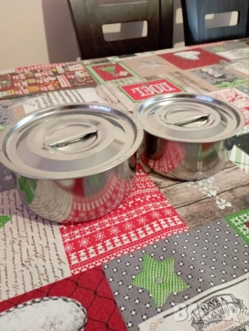 Комплект метални купички с капак, снимка 5 - Прибори за хранене, готвене и сервиране - 53155607